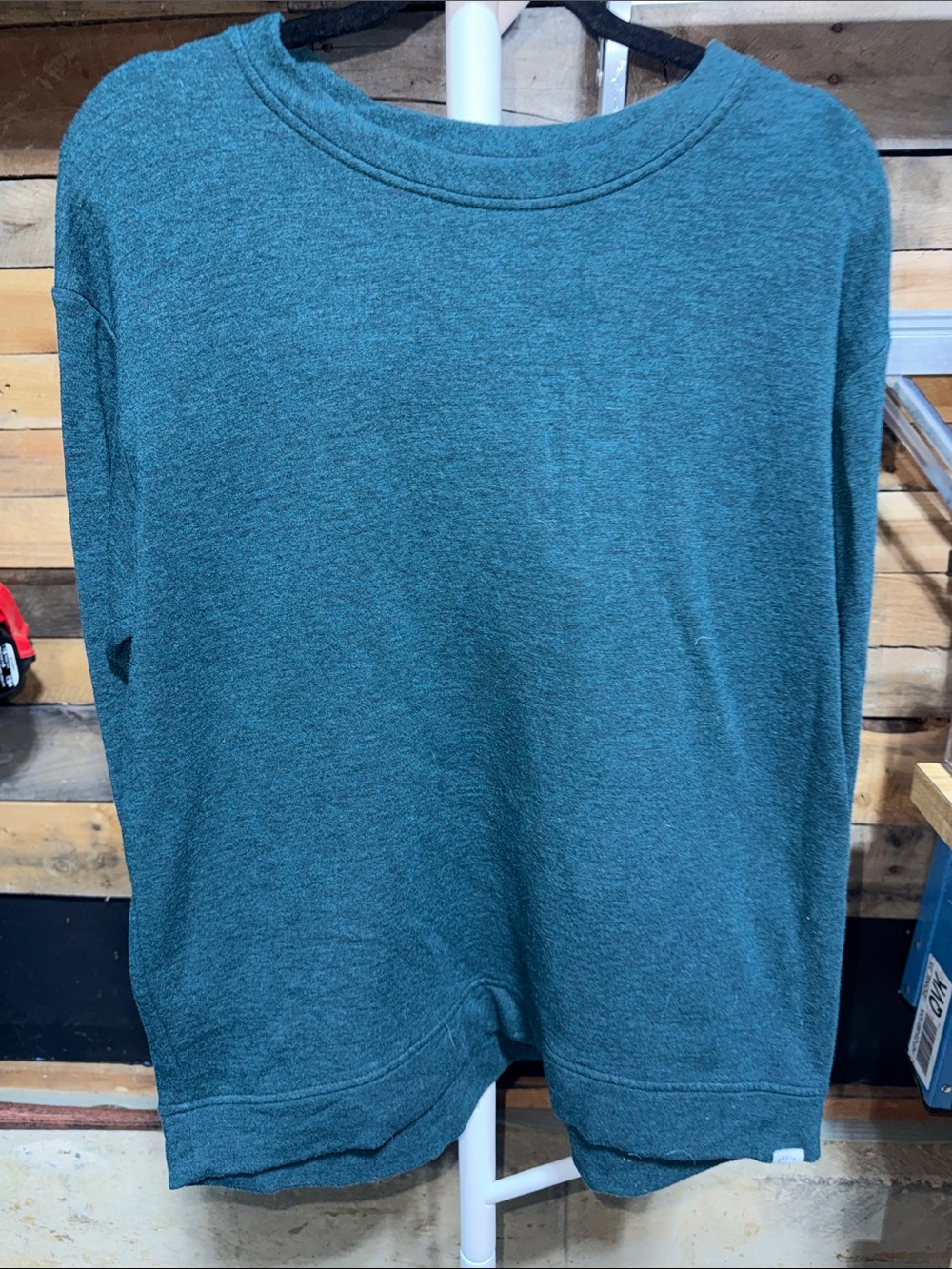Orvis Teal Crewneck Sweater for Men Large